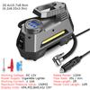 Portable Air Compressor Tire Inflator Bright Emergency Flashlight For Travel Boat Car Tire Pump Pressure Gauge (150 Psi 12V DC)