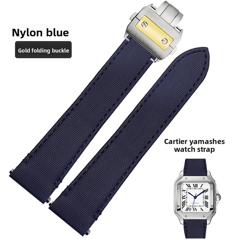 Cinturino per orologio in pelle di mucca di alta qualità Per Cartier Santos WSSA0010 WSSA0018 uomo donna Rilascio rapido Braccialetto in vera pelle 19mm 21mm