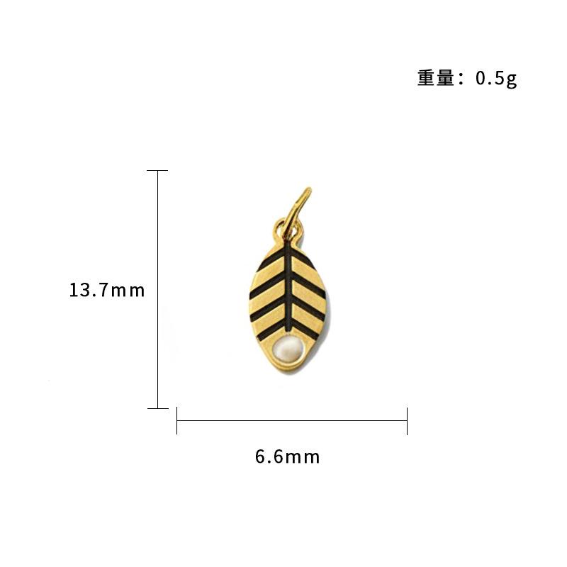 Personalized Small Fresh Stainless Steel Pendant Lucky Safety Bracelet Pendant, Handmade Diy Necklace Jewelry Accessories