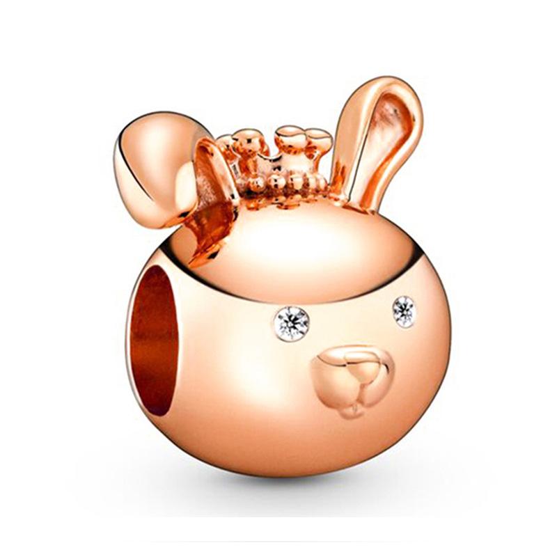 Rose Gold Plated Star Shaped Bracelet for Women Exquisite Bead DIY Jewelry Accessories Sales