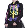 Girls Halloween Multi-Color Skeleton Bones-Printed Dress Costume