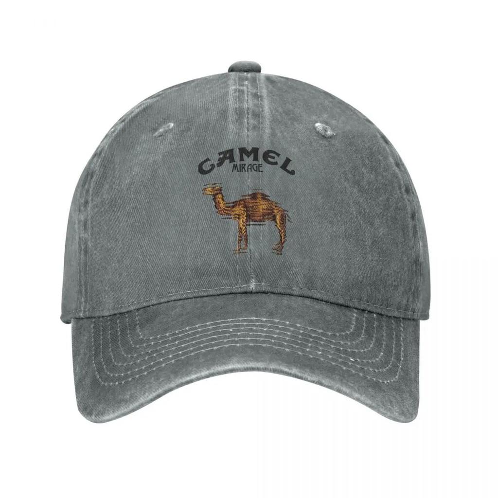 Kamel Accessoires Herren Damen Trucker Cap Tier Distressed Gewaschene Kappen Mütze Vintage Outdoor Laufen Golf Verstellbare Passform Kopfbedeckung