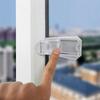 Transparent Sliding Door Lock Self-adhesive Anti-pinch Sliding Sash Stopper Strong Fixation Cabinet Door Lock