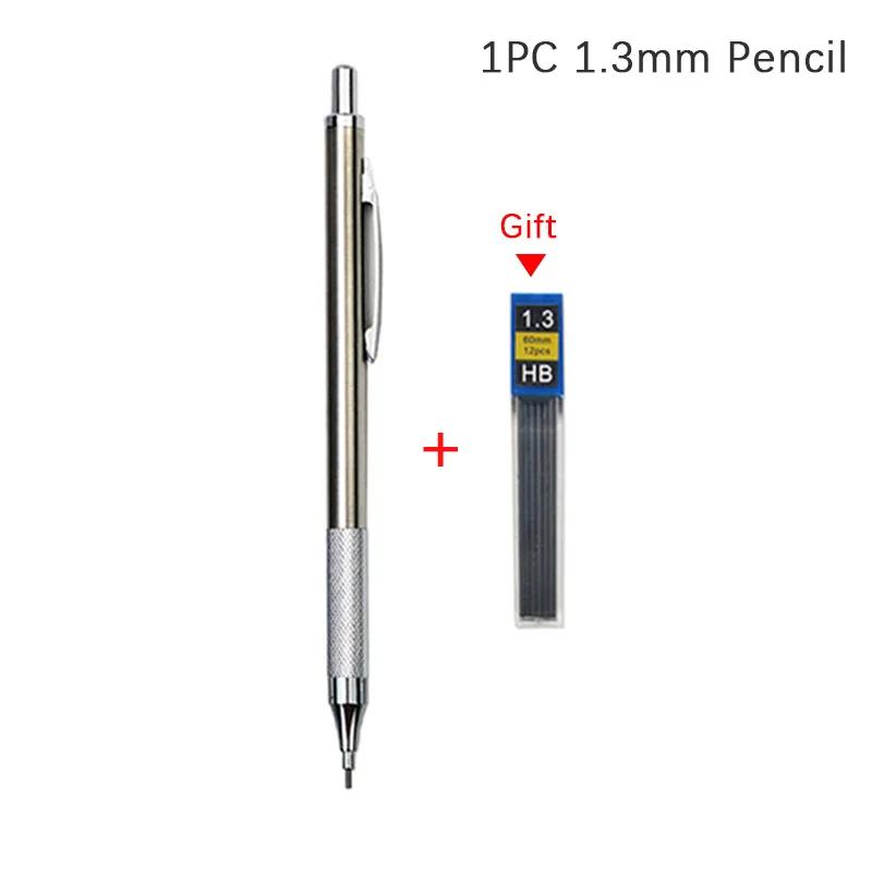 0.3 0.5 0.7 0.9 1.3 2.0mm Mechanical Pencil Set Full Metal Art Drawing Painting Automatic Pencil with Leads Office School Supply KTY
