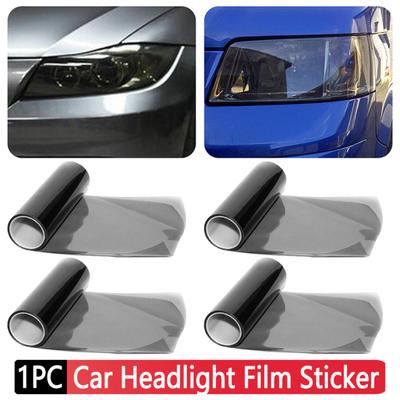 Light Black Smoke Tint Film Vinyl Sticker 30cmWidth Headlight Taillight Car Vinyl Wrap Cover Film Foil Sticker Cover Car Styling