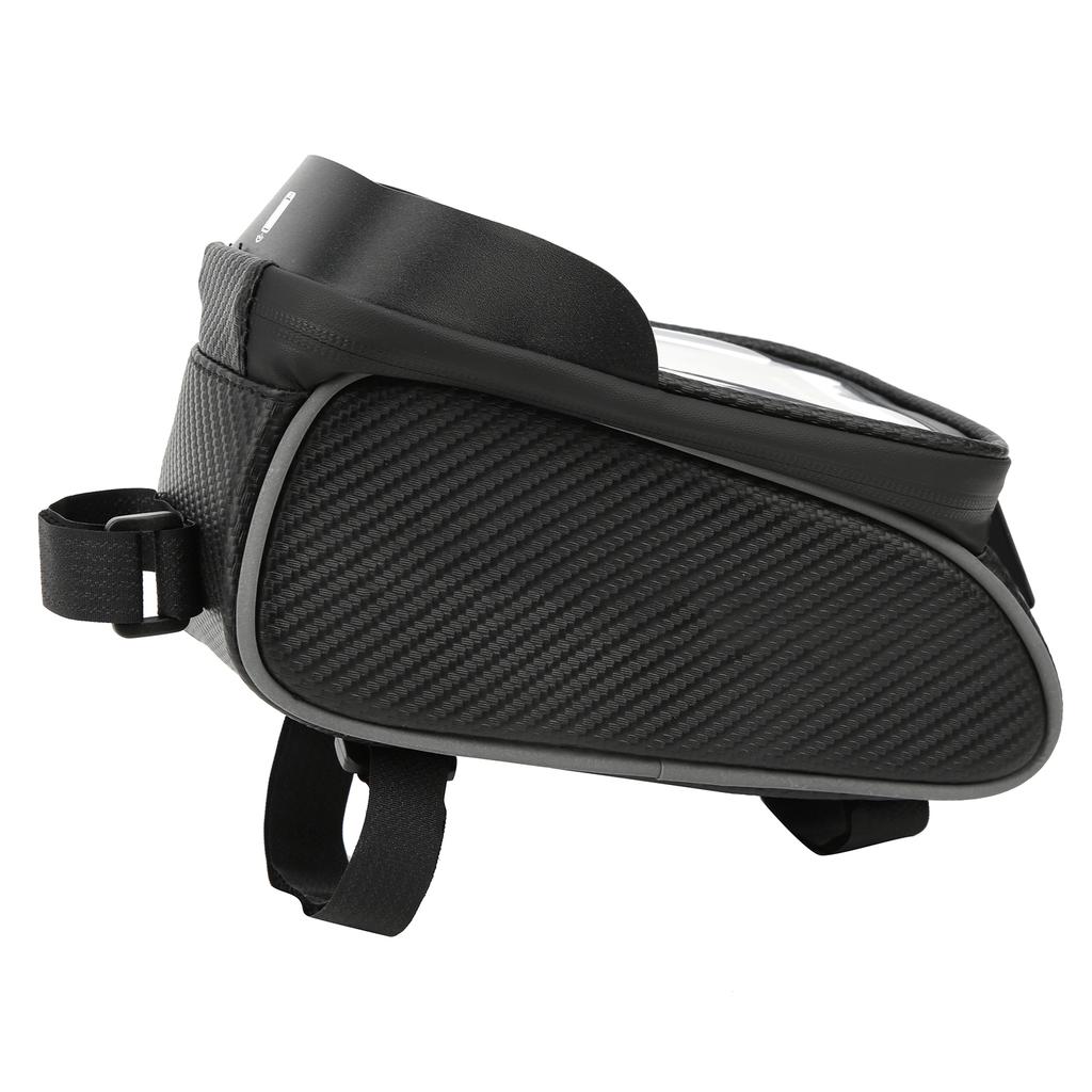 Bike Bag Outdoor Mobile Phone Front Beam Waterproof Pipe Bag Cycling Saddle Polyester