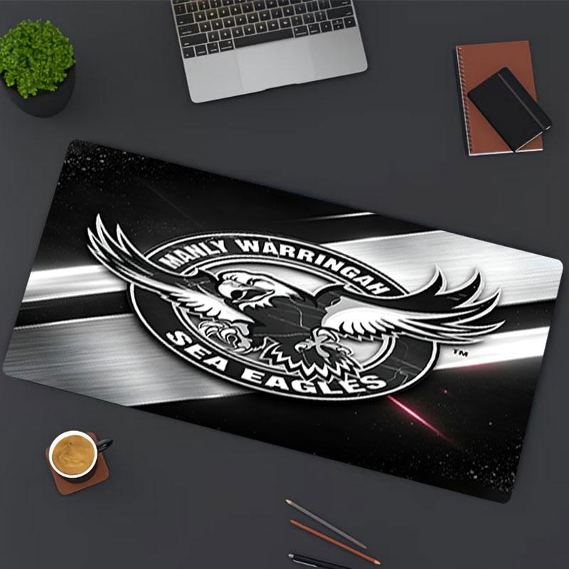 Manly Warringah Sea Eagles Print Mouse Pad, for Keyboard Pad Laptop PC Mat for Office Home Use, Desk Decor, Perfect Birthday Gift for Gamers