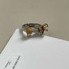 Kpop Y2K Cute Dog Ring Female Niche Design Spring Adjustable Ring For Girl Men Creative Grunge 2000s EMO Jewelry New Accessories
