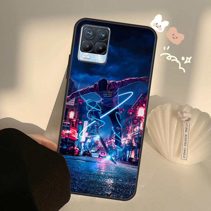 Cool Skate Case For Realme C75 C63 C61 C55 C51 C53 C25 C65 C67 C71 11 12 13 14 15 Pro Plus GT6 GT7 Pro