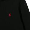Polo Ralph Lauren Hoodie Logo Embroidery Solid Color Pullover Kids Hoodies Black 323749954-001