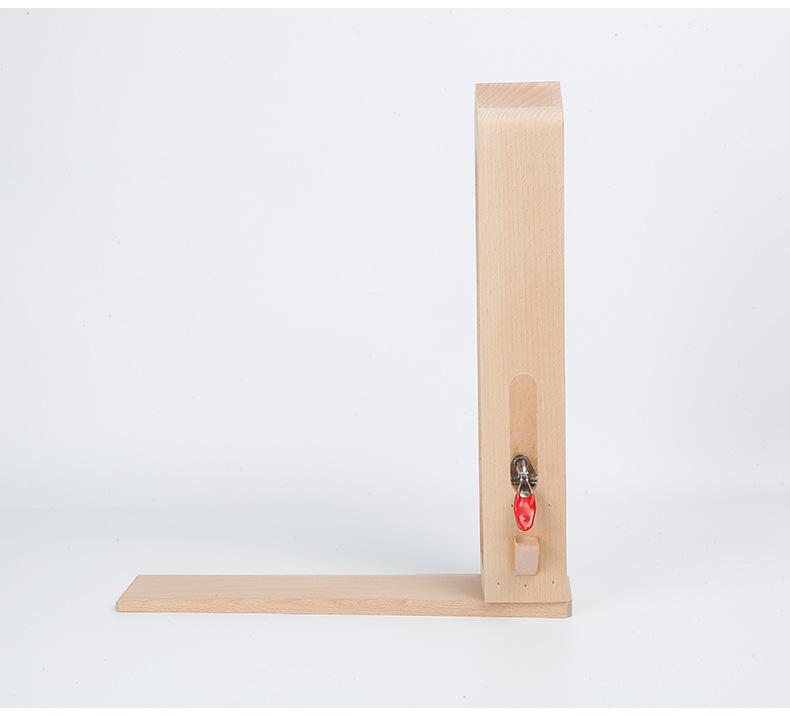 Sheng Yi Chuang Hand-Stitched Leather Clamp: Medium Beech Wood Auxiliary Tool for Leather Sewing