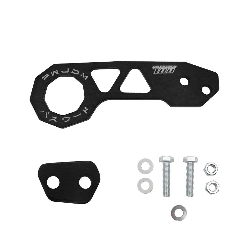 Universal JDM Racing Rear Tow Hook Set Ring Accessories Aluminum Alloy Car Modified Rear Bumper Auto Trailer Towing Kit