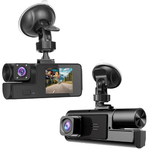 1080P Dual Dash Camera for Car Front and Inside Dashcam Car Security Video Recorder,170°Wide Angle Vehicle Cam,WDR,G-Sensor,2’’ IPS Screen,Loop