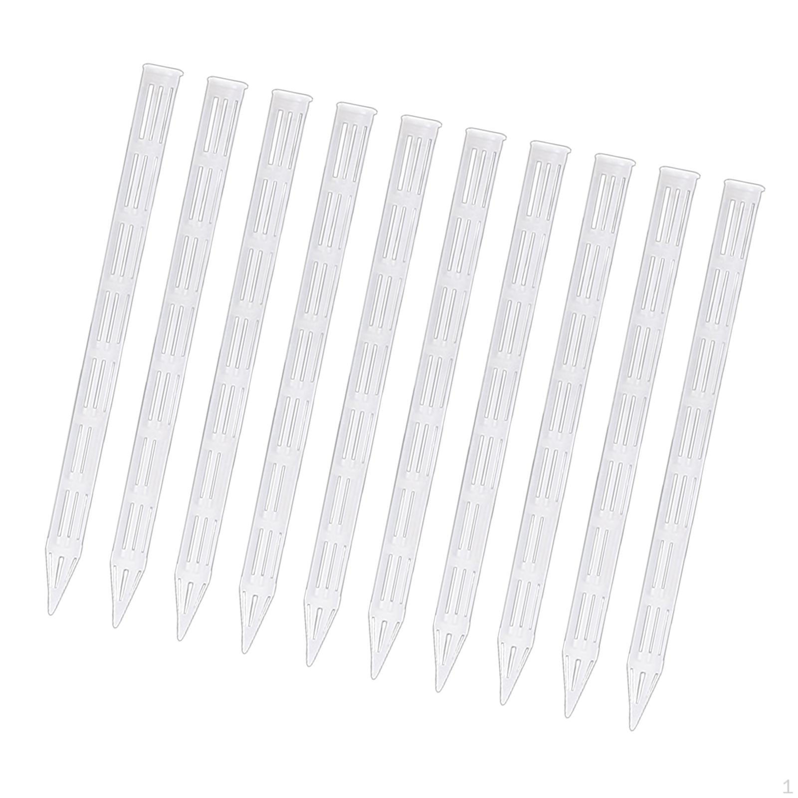 

Flower Pot Soil Ventilation Tubes 10 Pieces Reusable Accessory for Gardening to Prevent Overwatering