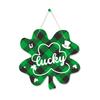 Irish Festival Lucky Grass Theme Party Porch Decoration Listing Four-Leaf Clover Green Hat Door Plate Customization