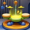 Wear Resistant Jazz Drum Set Toys Light Up Musical Montessori Toys Safe Kids Drum Set  For Toddlers