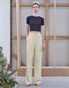 WOVEMENT Wovement Lettering Pants - Light Yellow