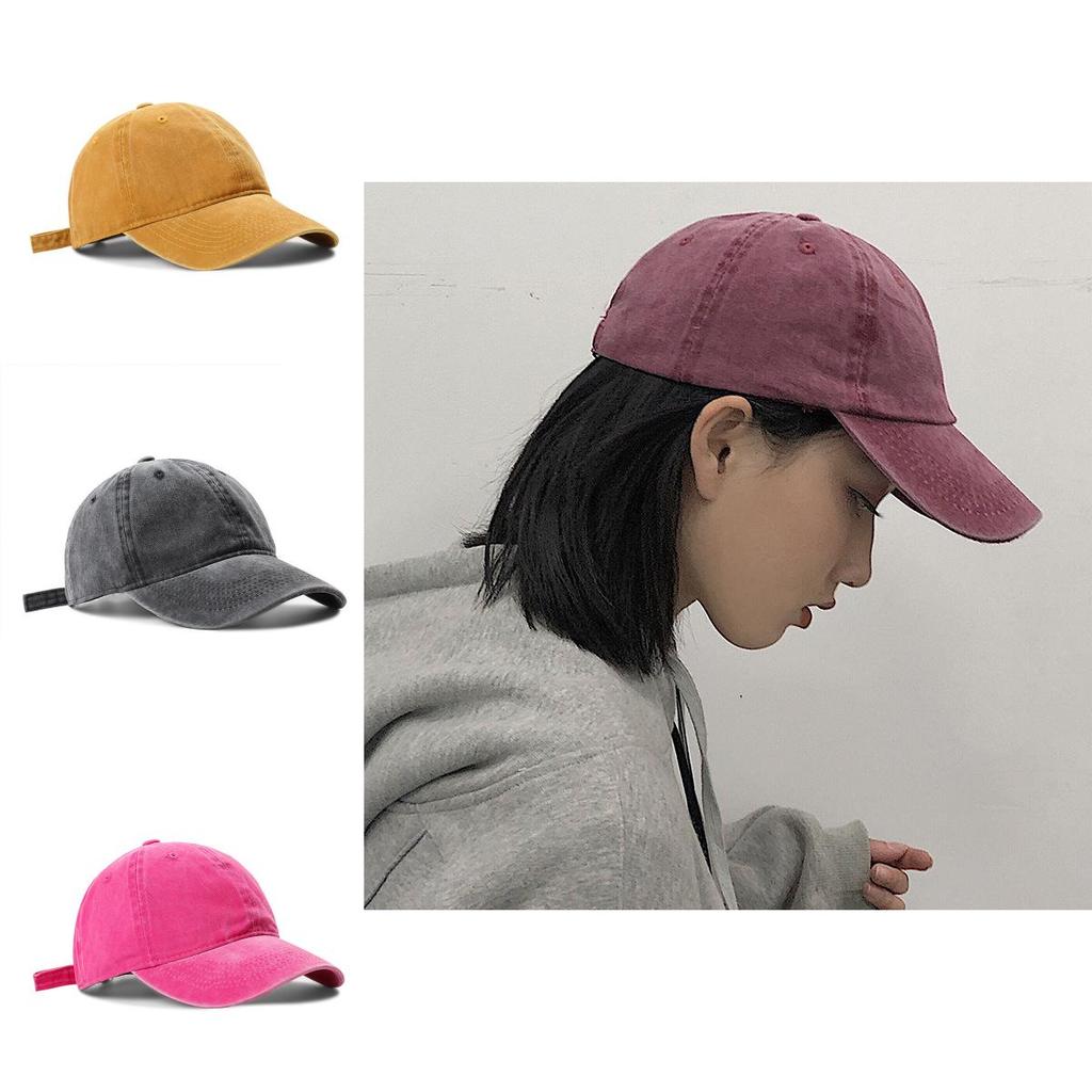 Fashionable Pure Cotton Baseball Hat Soft Brim And Adjustable Size