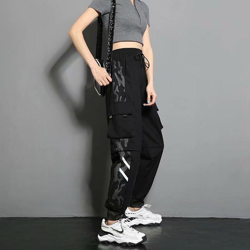 side pockets cargo harem pants