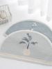 Minimalist Ins Style Semicircle Bathroom Entrance Floor Mat Bathroom Door Non-Slop Mats Absorbent Foot Mat Carpet Floor Mat