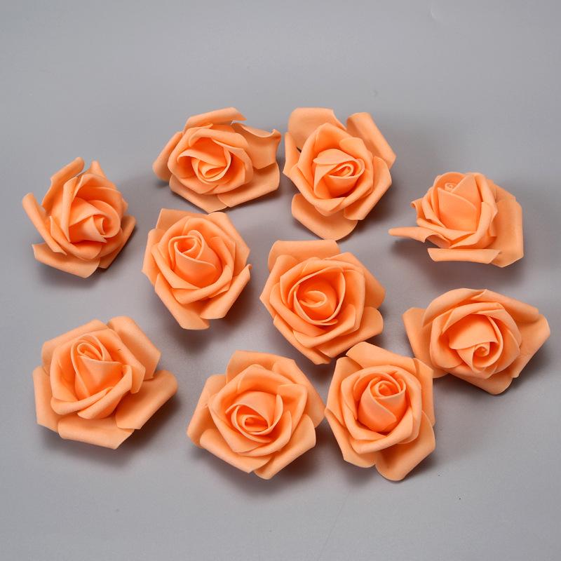 Free Shipping Foam Rose Heads - 5 Layer, 6.5cm Diameter, Artificial PE Flower Balls