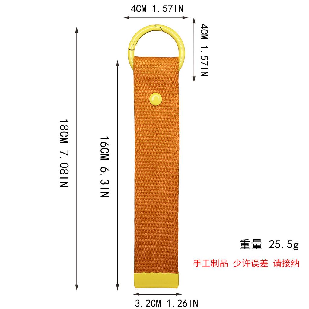 Korean Handmade Webbing Cloth Sticker Diy Pendant Keychain Bag Pendant Dopamine Ins Polyester Pendant