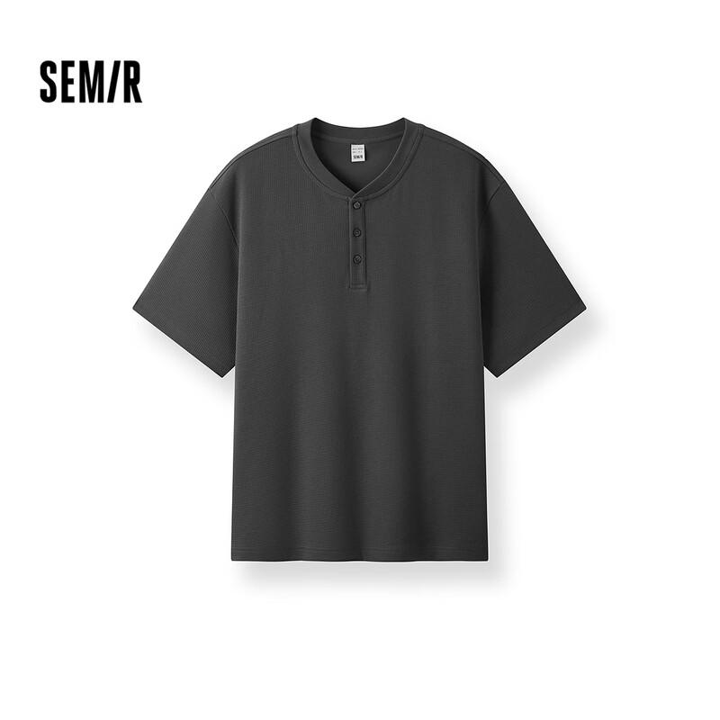 

Semir Men s Henley Neck Short Sleeve T-Shirt XS