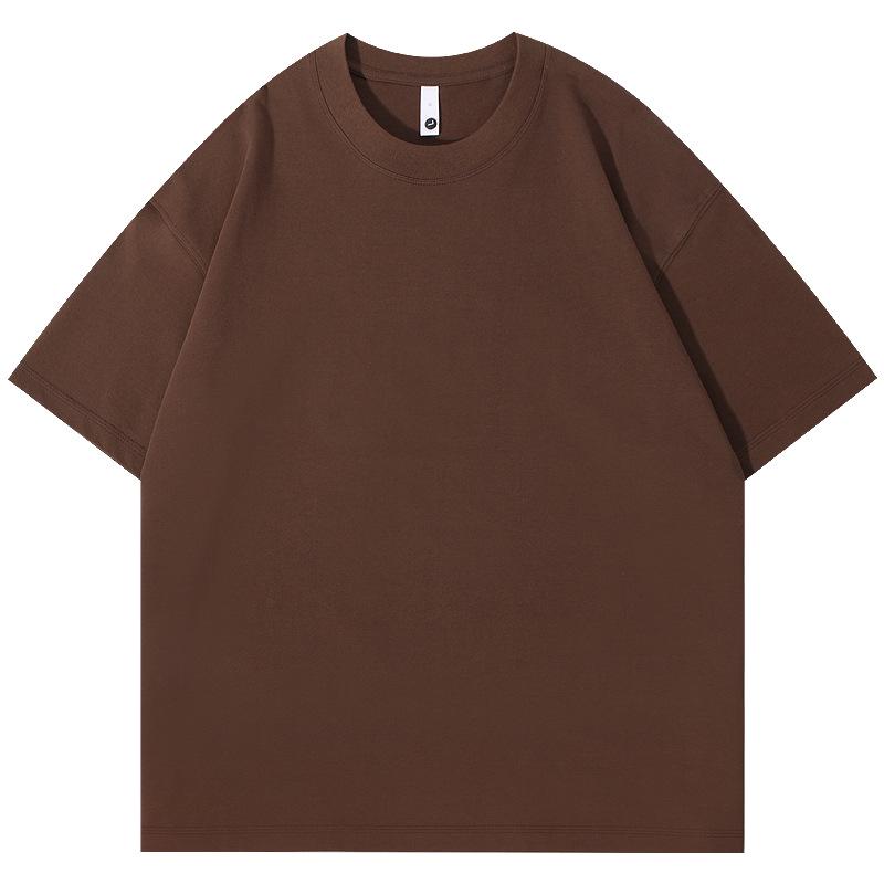 Unisex Heavyweight Cotton Short Sleeve T-Shirt - Black, White, Gray, Green