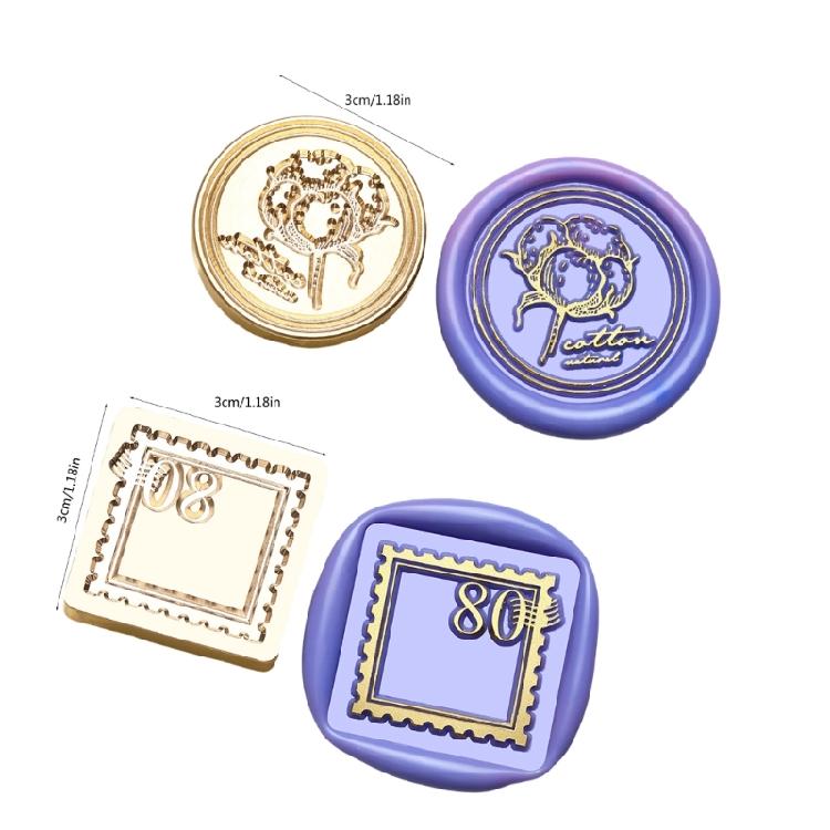 Wax Stamp Head for Appreciation Card Wedding Invitations Envelope Scrapbooking