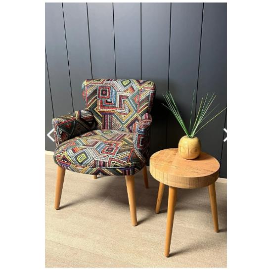 Bergere Single Seat Cafe Office Balcony Cafe Garden Digital Printing