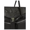 adidas Bolsa de Ombro Clássica Prática Originals Trefoil 17,2L Poliuretano Alça Longa Bolsa de Ombro Grande Feminina Preta KC1418