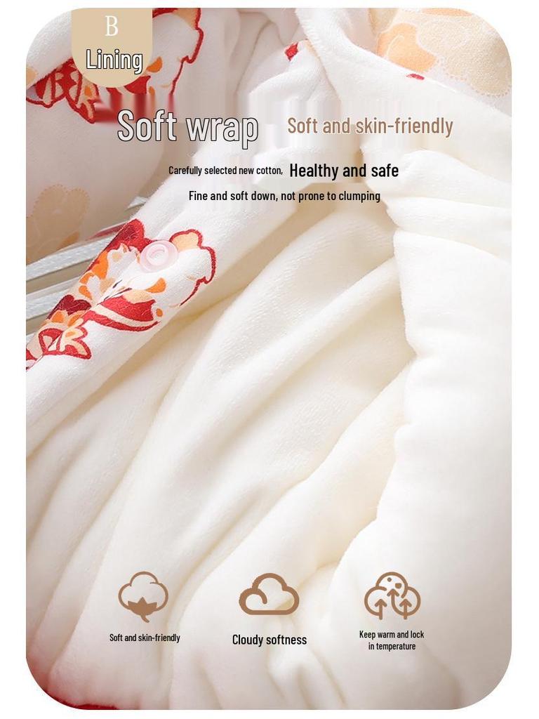 Free Hat: Thickened Baby New Year Outfit – Red Festive Baby Clothes for New Year, Full Moon, or First Birthday Plus Velvet