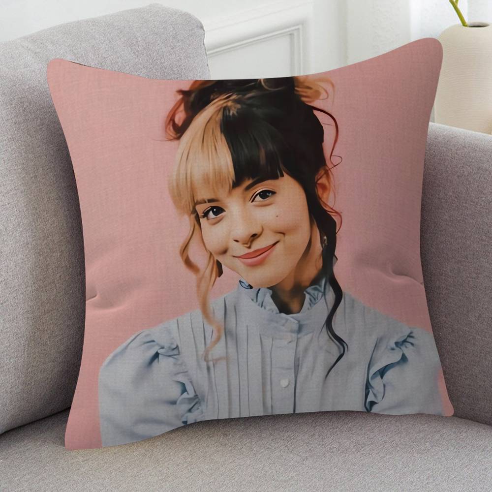 Singer Melanie Martinez Cute Cartoon Two-dimensional Pillowcase Bedroom Sofa Cushion Cover Nap Pillow Cover
