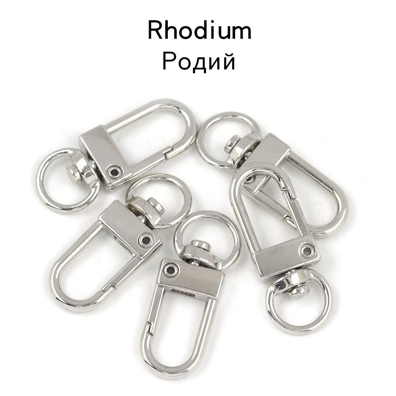 5-10pcs/Lot Lobster Clasp Hooks Spring Buckles Dog Chain Snap Hook Key Ring Swivel Connector Carabiner Handbag Belt Strap Clasp