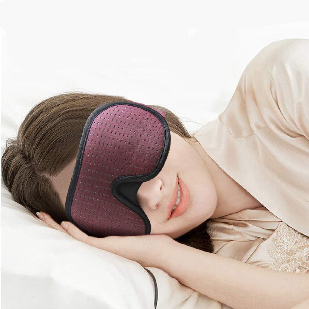 Blindfold Breathable Mesh Sleep Mask Eyepatch 3D Sleeping Mask Blockout Light Sleeping Aid Eye Mask for Travel Eyeshade Night