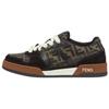 Fendi Match Low Top Skateboard Shoes Men's Brown 7E1688AQ6IF1PXA