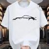 Summer Unisex T-shirt Minimalist Style Race Car Print T-Shirts Unisex High Quality Cotton T Shirt for Unisex Short Sleeve Male Tee 260gsm