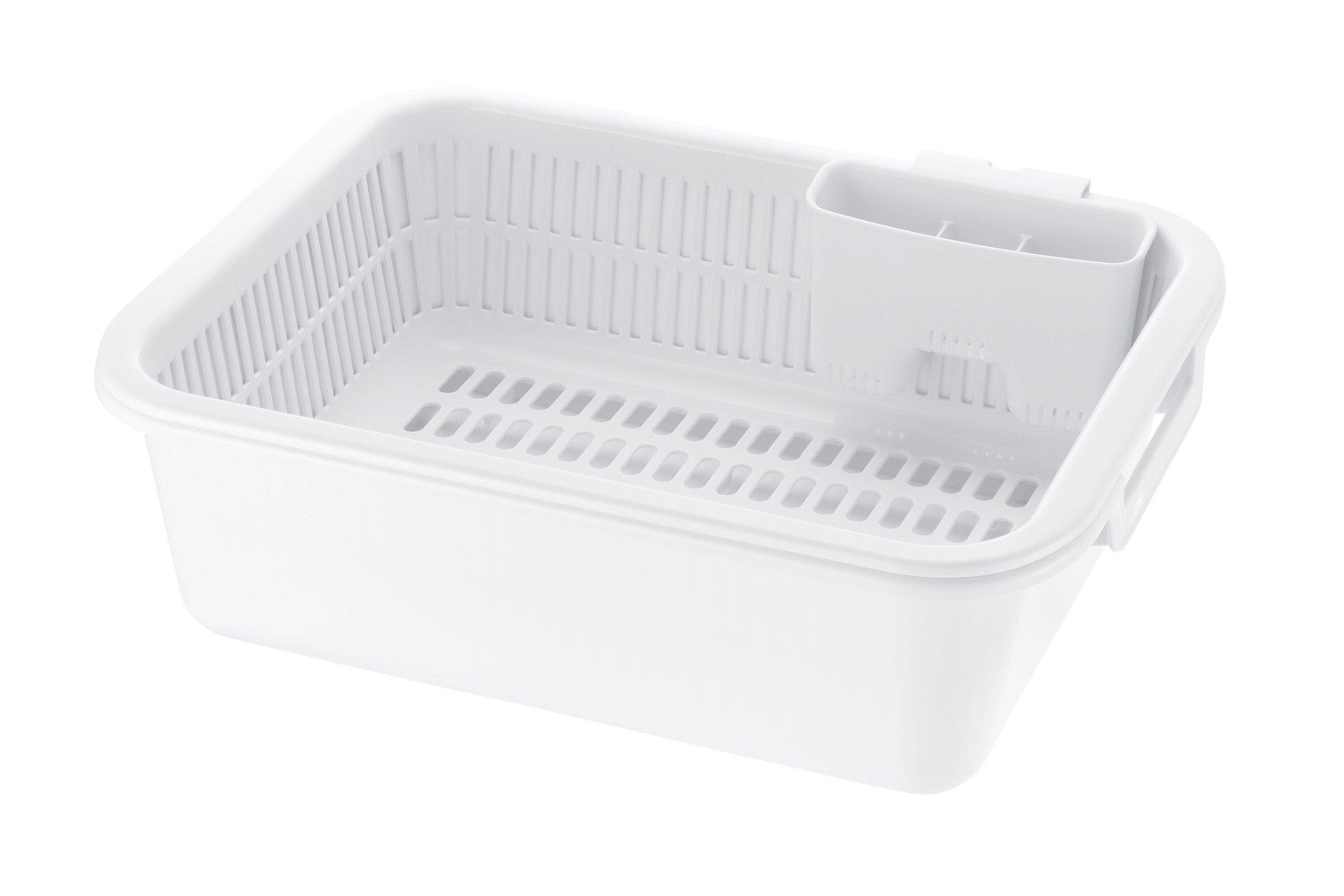 

Richell Сушилка для посуды Белая Шери Набор сушилок для посуды LL с карманом-подставкой для палочек для еды Антибактериальная обработка белый