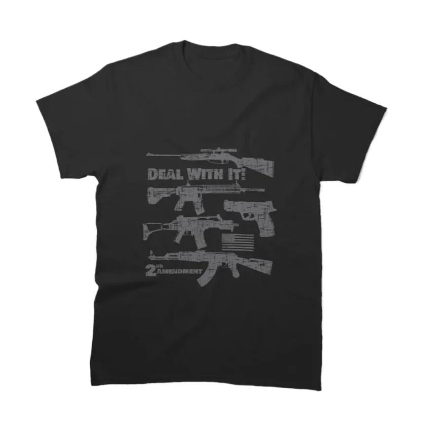 

Deal with It 2nd Amendment TShirt 100 Cotton ONeck Summer Short Sleeve Casual Mens Tshirt Size S3XL S