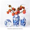 Hand-Painted Blue and White Porcelain Plum Vase - Luxury Home Decor