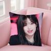 Singer A-Ahyeon Pillow Case Square Double-Sided Printing Short Plush Sofa Cushion Cover Bedroom Bedside Pillow
