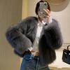 New imitation fur coat women's imitation fox hair raccoon hair imitation autumn and winter thickened temperament light