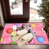 Toca Boca Spielfiguren im Gittermuster Teppich für das Büro, Stuhlunterlage, Dekorations Teppich Wohnzimmer Schlafzimmer Matte, Große Größe Fan Geschenke Weihnachtsgeschenke