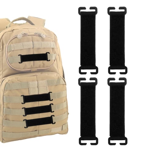 Patch Display Holder with 4 Soft Patch Strips, Portable Molle Attachment, Multifunctional Molle Patch Display Strip, Badge Backpack Molle System Acces