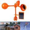Garden Vegetable Patch Ultrasonic Solar Bird Repeller 360 Degree Rotating Reflector Bird Repeller Windmill Device