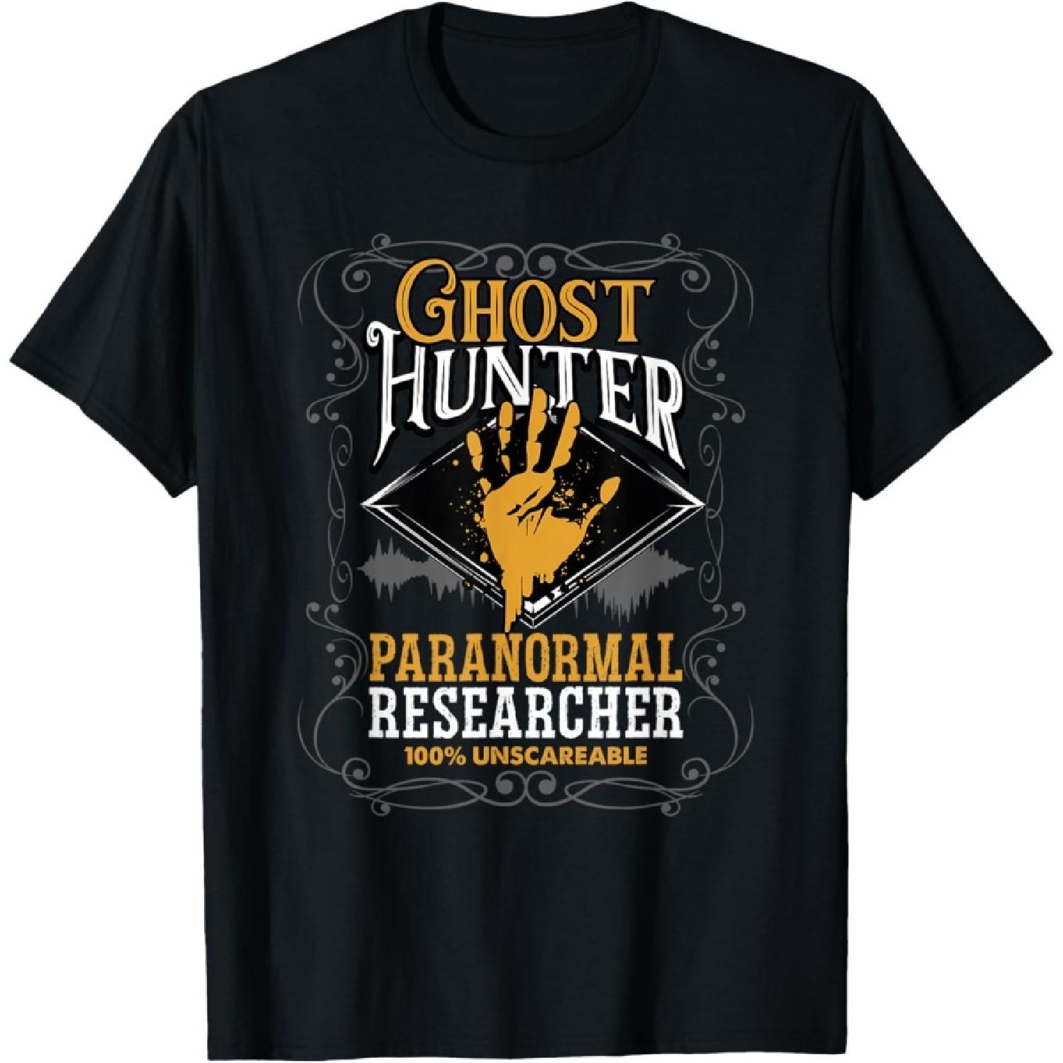 Paranormal Researcher Investigator Ghost Hunter T-Shirt S
