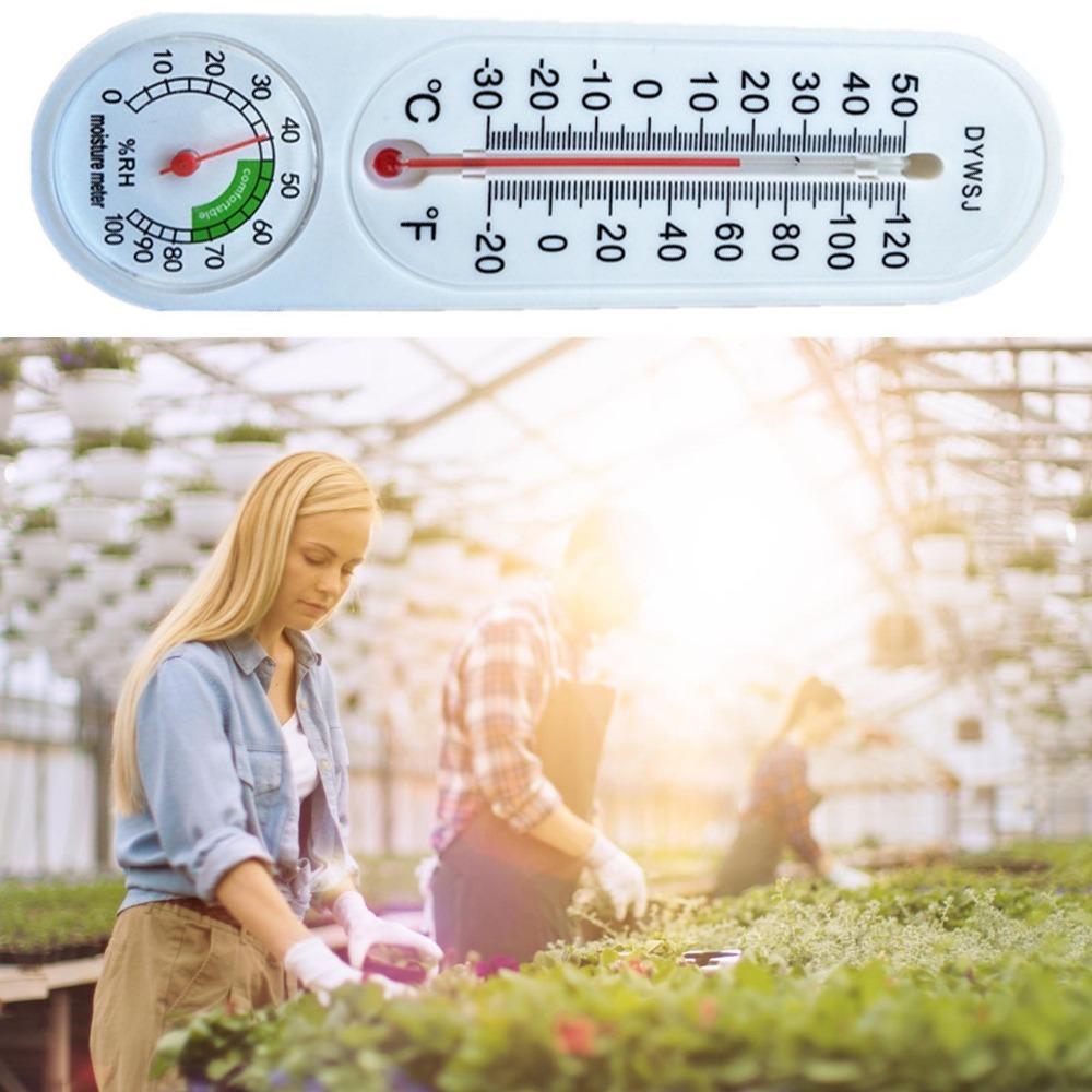 5pcs Wall Hanging Thermometer for Indoor Outdoor Home Garden Greenhouse Planting Humidity Meter Temperature Monitor Measurement Tool