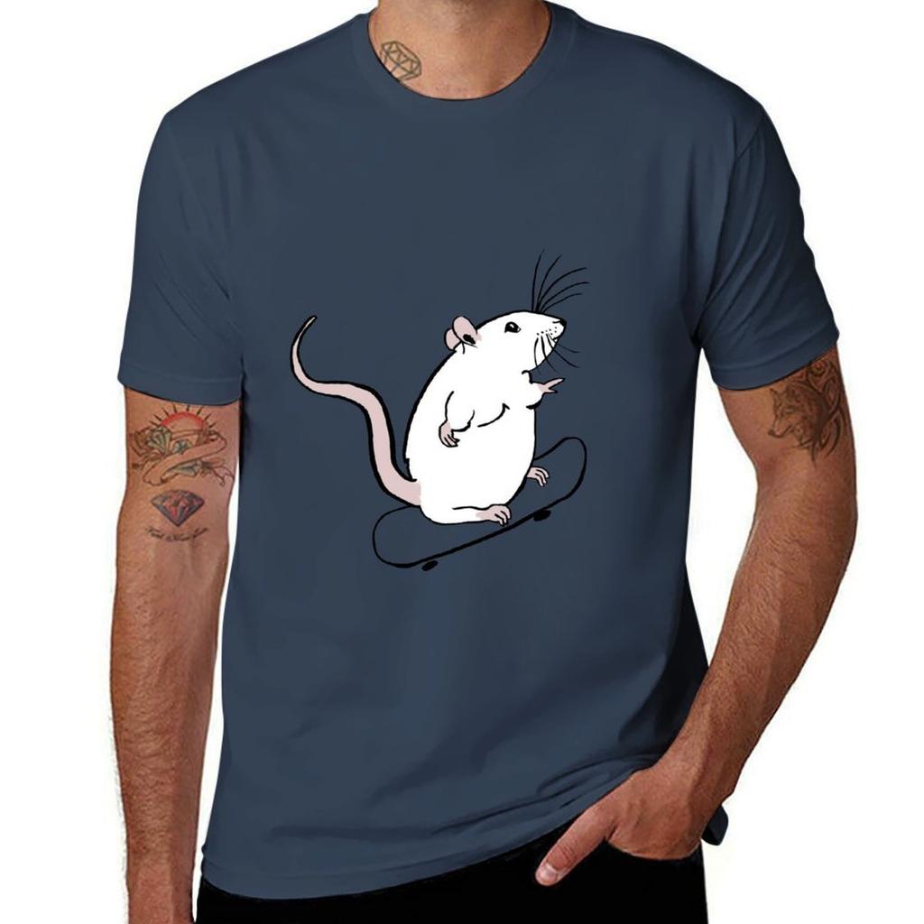 Skater rat TShirt Festival Casual Short Sleeve TShirt