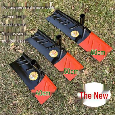 Manganese Steel Multi-Functional Scraper Rake for Livestock, Pig & Chicken Houses, Greenhouses, Snow & Grain