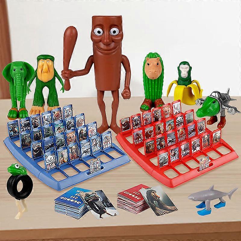 Guess Who I Am Italian Brainrot Game Toy Education Classic Figure Tungtungtung Sahur Tralarero Tralala AI Abstract Puzzle Board